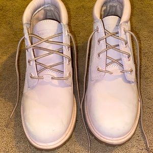 Baby pink timberlands